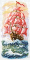 Рисунок на канве МАТРЕНИН ПОСАД арт.24х47 - 1640 Алые паруса