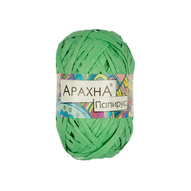 Пряжа ARACHNA Papyrus (100% целлюлоза) 10х40г/50м цв.03 зеленый