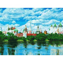 Картины по номерам Белоснежка арт.БЛ.092-AS Русское подворье 30х40 см
