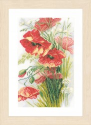 Набор для вышивания LANARTE арт.PN-0156301 Poppies 20х34 см