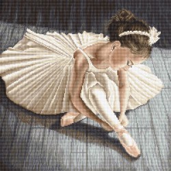 Набор для вышивания LETI арт. L8037 Маленькая балерина 32х32 см