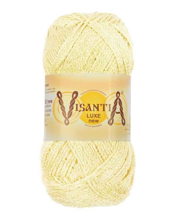 Пряжа VISANTIA LUXE new (85% вискоза, 15% люрекс) 5х100г/240м цв.01 белый с перламутровым