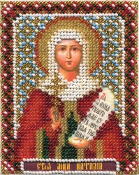Набор для вышивания PANNA арт. CM-1297 Икона святой мученицы Наталии 8,5х10,5 см