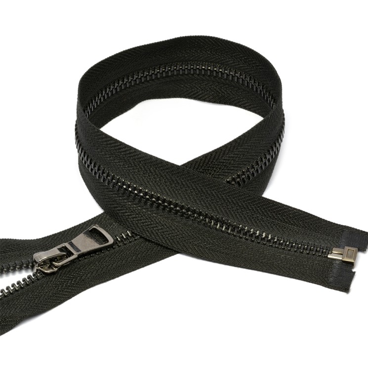 Молния MaxZipper мет. №5 черный никель шлиф.звено, 65 см цв.F322 черный уп.50шт