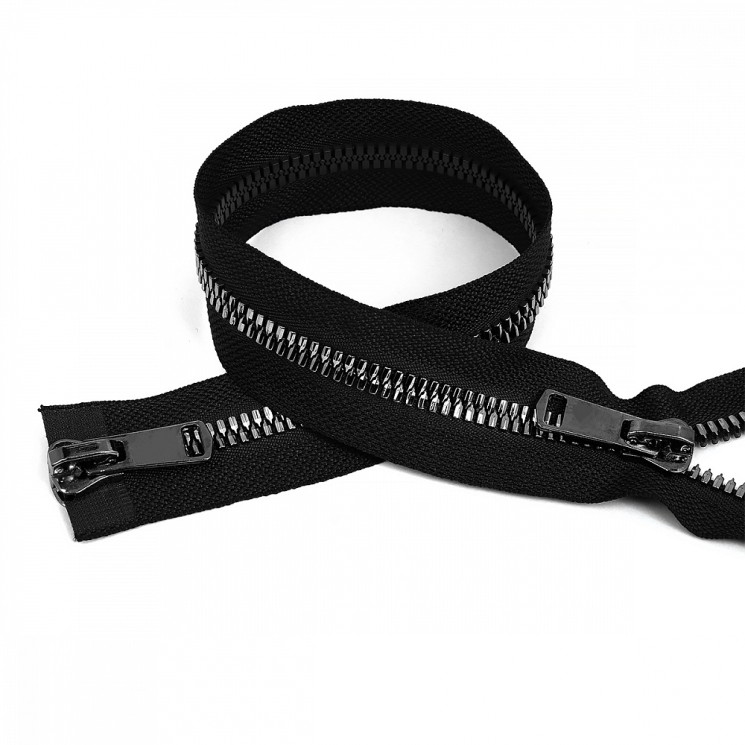 Молния MaxZipper трактор №8 2 замка TT, 100см, цв.черн/т.никель уп.50шт
