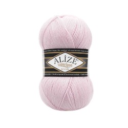 Пряжа для вязания Ализе Superlana klasik (25% шерсть, 75% акрил) 5х100г/280м цв.518 розовая пудра