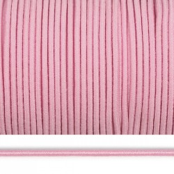 Резинка TBY шляпная (шнур круглый) цв.F134 розовый 2мм боб.100м