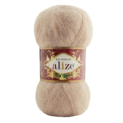Пряжа для вязания Ализе Kid Royal (62% кид мохер, 38% полиамид) 5х50г/500м цв.314 кофейная пенка