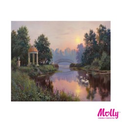 Картины по номерам Molly арт.KH0090/1 Прищепа. Утренний парк (24 Краски) 40х50 см