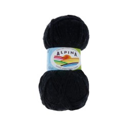 Пряжа ALPINA PAULA (60% мериносовая шерсть, 20% натуральный шелк, 20% нейлон) 3х50г/175м цв.02 черный