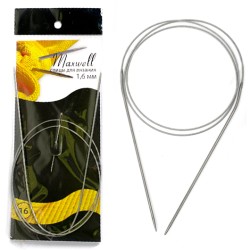 Спицы круговые для вязания на тросиках Maxwell Black 80 см арт.#16 1,6мм уп.10шт