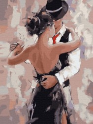 Картина по номерам с цветной схемой на холсте Molly арт.KK0702 Аргентинское танго 30х40 см