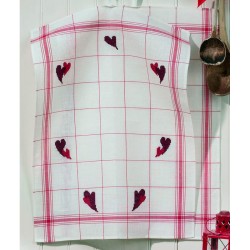 Набор для вышивания PERMIN арт.28-2213 Полотенце Сердца 2 шт в наборе 50х70 см