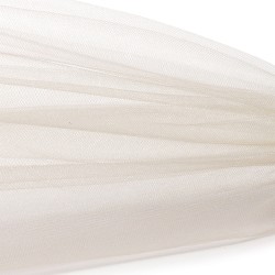 Фатин Кристалл средней жесткости блестящий арт.K.TRM шир.300см, 100% полиэстер цв. 64 К уп.50м - нежно персиковый
