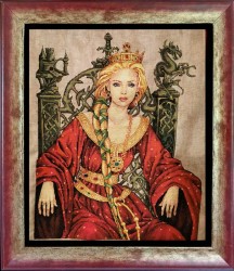 Набор для вышивания NIMUE арт.173-Z007 MK Queen Guinevere (Королева Гвиневра) 32х40 см