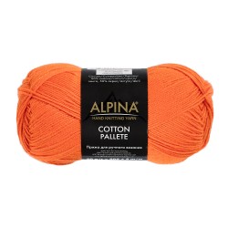 Пряжа ALPINA COTTON PALLETE (50% хлопок, 50% акрил) 10х50г/205м цв.12 оранжевый