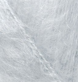 Пряжа для вязания Ализе Mohair classic (25% мохер, 24% шерсть, 51% акрил) 5х100г/200м цв.052 св.серый