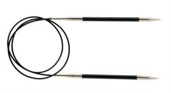 41171 Knit Pro Спицы круговые Karbonz 5,5мм/60см, карбон, черный