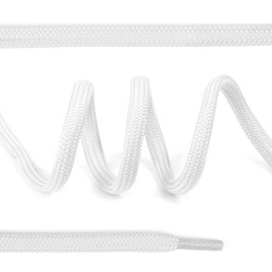 Шнурки круглые полиэфир 07мм цв.белый арт.321/7 100см уп.50шт