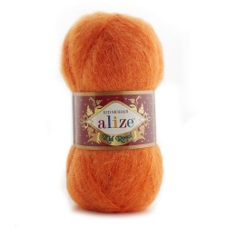 Пряжа для вязания Ализе Kid Royal (62% кид мохер, 38% полиамид) 5х50г/500м цв.487 оранжевый
