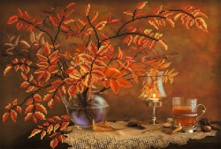 Рисунок на шелке МАТРЕНИН ПОСАД арт.37х49 - 4087 Осенний натюрморт