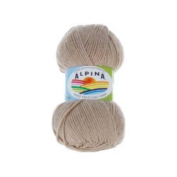 Пряжа ALPINA PAULA (60% мериносовая шерсть, 20% натуральный шелк, 20% нейлон) 3х50г/175м цв.03 бежевый