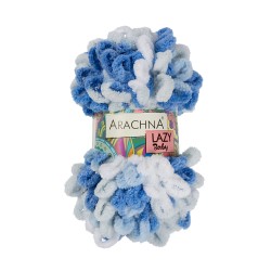 Пряжа ARACHNA BABY LAZY (100% микрополиэстер) 5х100г/8,5м цв.05 белый-серый-синий-голубой