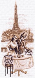 Рисунок на канве МАТРЕНИН ПОСАД арт.24х47 - 1495 Набережная Сены упак (1 шт)