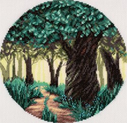 Набор для вышивания PANNA арт. PS-7341 Солнечный лес 17,5х17,5 см