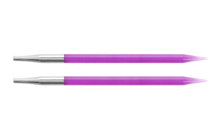 51260 Knit Pro Спицы съемные Trendz 8мм для длины тросика 28-126см, акрил, пурпурный, 2шт