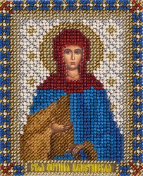 Набор для вышивания PANNA арт. CM-1464 Икона Святой Светланы Палестинской 8,5х10,5 см