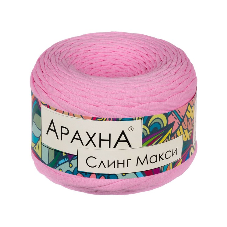Пряжа ARACHNA Sling Maxi (100% хлопок) 4х300г/100м цв.61 розовый