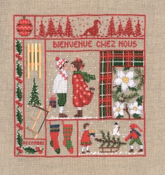 Набор для вышивания Le Bonheur des Dames арт.2661 Bienvenue Decembre (Добро пожаловать, декабрь) 21х23 см