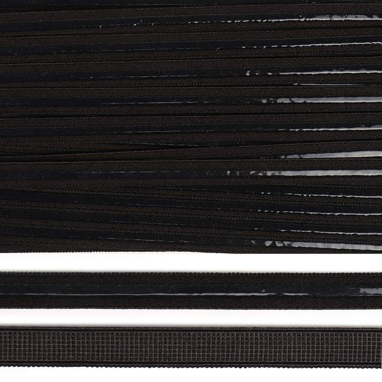 Резинка TBY бельевая с силиконом 8мм цв.F322 черный уп.10м
