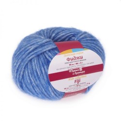 Пряжа для вязания ТРО "Фиджи" (20% мериносовая шерсть, 60% хлопок, 20% акрил) 5х50г/95м цв.0015 т.голубой