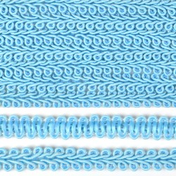 Тесьма TBY Шанель плетеная шир.12мм 0384-0016 цв.F184 синий уп.18,28м