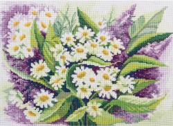 Набор для вышивания PANNA арт. C-1428 Полевые цветы 30,5х21,5 см