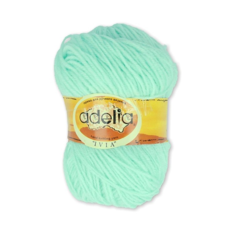 Пряжа ADELIA IVIA (100% акрил) 4х62,5г/150м цв.120 бл.бирюзовый