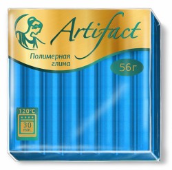 Полимерная глина "Артефакт" арт.АФ.821776/F7960 флуоресцентный цв.Голубой 56 г