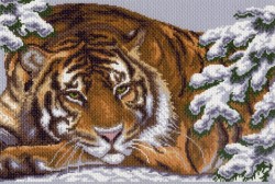 Рисунок на канве МАТРЕНИН ПОСАД арт.37х49 - 0356 Амурский тигр