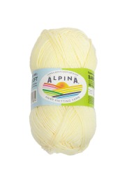 Пряжа ALPINA BABY SUPER SOFT (50% хлопок, 50% бамбук) 10х50г/150м цв.02 бл.желтый