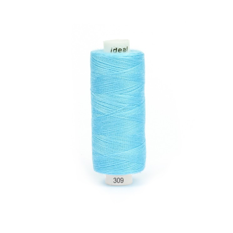 Нитки бытовые IDEAL 40/2 366м 100% п/э, цв.309 голубой