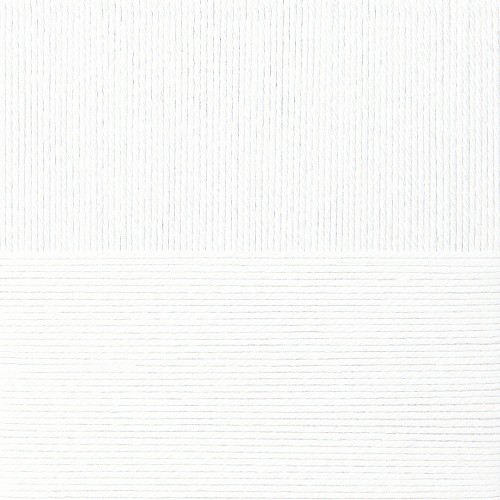 Пряжа для вязания ПЕХ "Классический хлопок" (100% мерсеризованный хлопок) 5х100г/250м цв.001 белый