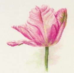 Набор для вышивания АЛИСА арт.2-42 Тюльпаны. Нежно-розовый 22х26 см