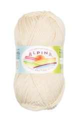 Пряжа ALPINA ANABEL (100% мерсеризованный хлопок) 10х50г/120м цв.172 молочный