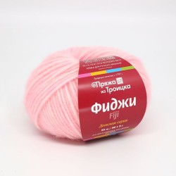 Пряжа для вязания ТРО "Фиджи" (20% мериносовая шерсть, 60% хлопок, 20% акрил) 5х50г/95м цв.0020 розовый