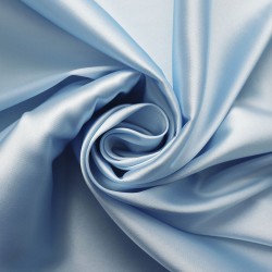 Ткань атлас стрейч 105 г/м 98% полиэстер, 2% спандекс шир.150 см арт.Р.15069.15 цв.15 голубой уп.25м