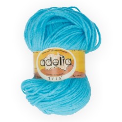 Пряжа ADELIA IVIA (100% акрил) 4х62,5г/150м цв.122 голубой