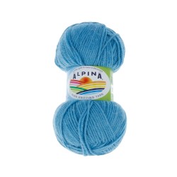 Пряжа ALPINA PAULA (60% мериносовая шерсть, 20% натуральный шелк, 20% нейлон) 3х50г/175м цв.07 яр.голубой