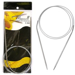 Спицы круговые для вязания на тросиках Maxwell Black 80 см арт.#10 3,0мм уп.10шт